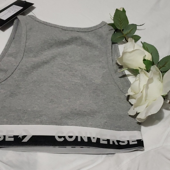converse new  high neck  bra Gray size small 🌻🌻 - Picture 5 of 8